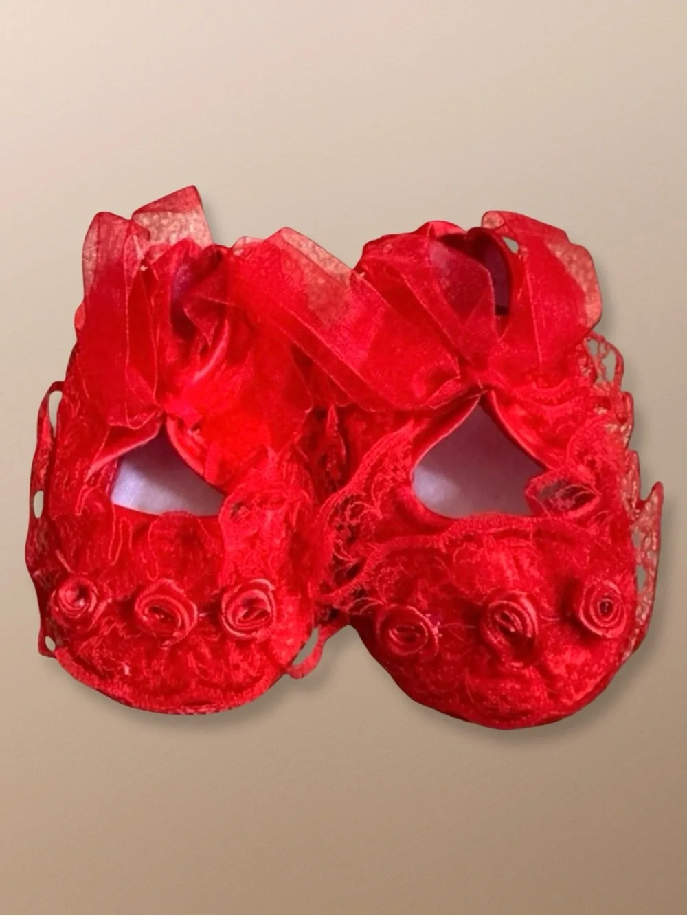⭐️ 5 for $25 Red Lace Baby Shoes
